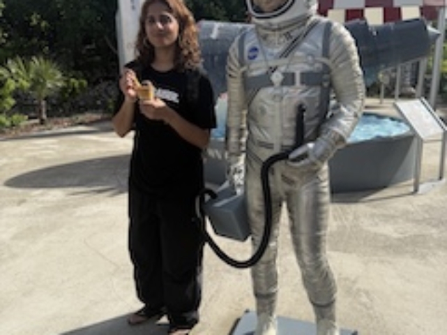 She is having the best time.