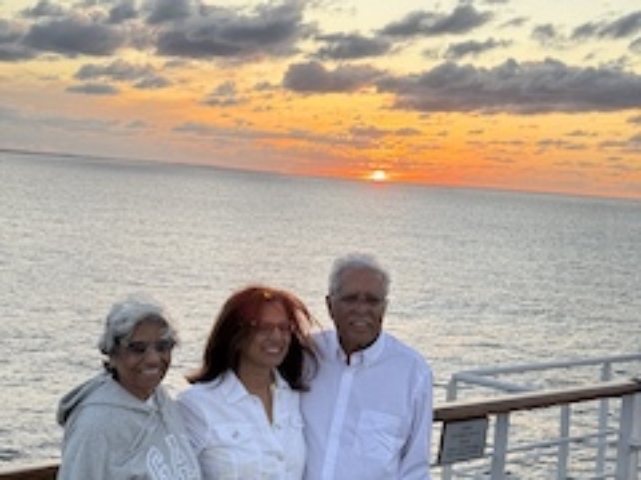 Grateful to have our kids around.